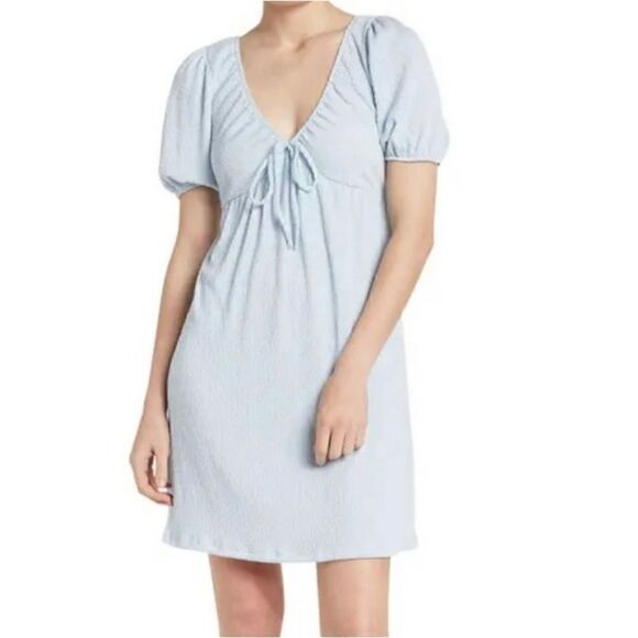 NEW Good Luck Gem Light Blue Mini Dress Size Small - Picture 1 of 10